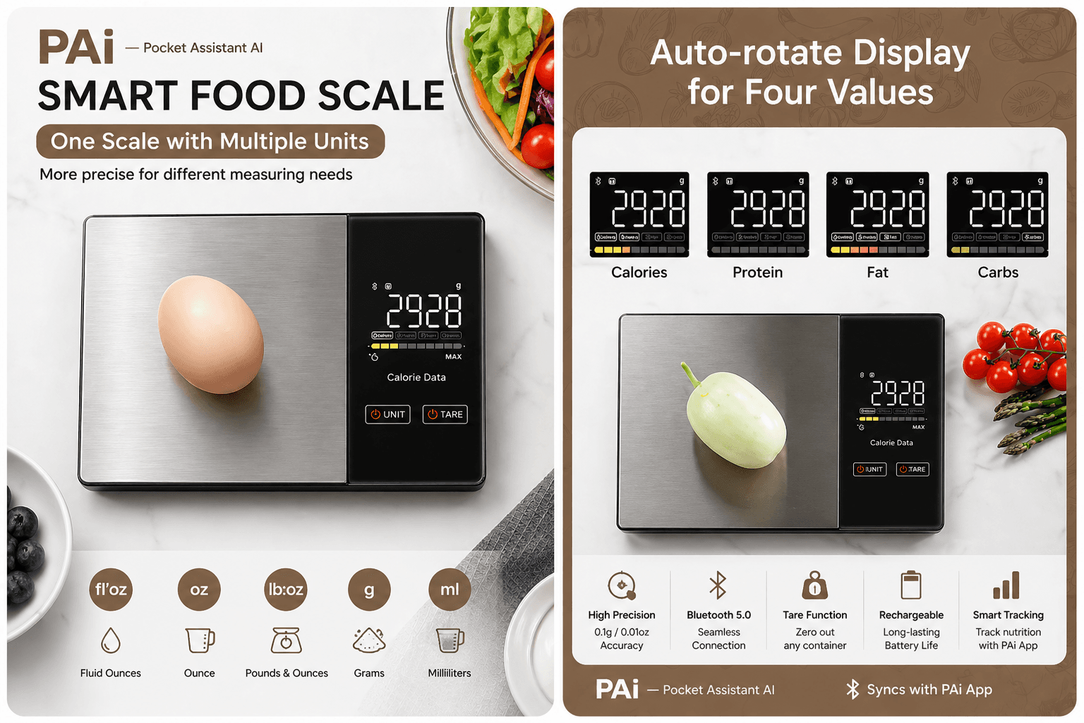 Smart food scale flow